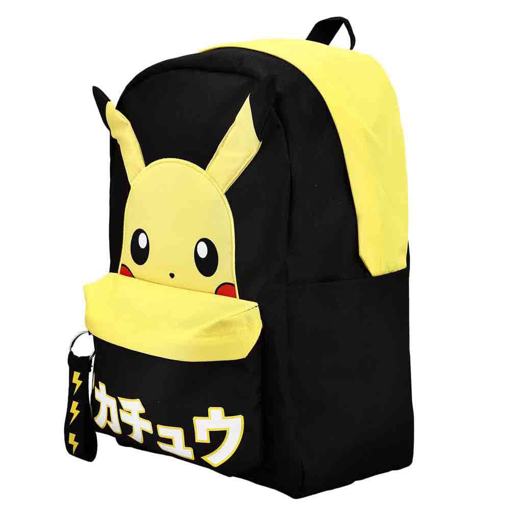 17 Pokemon Pikachu Webbed Keychain Pull Backpack - Backpacks