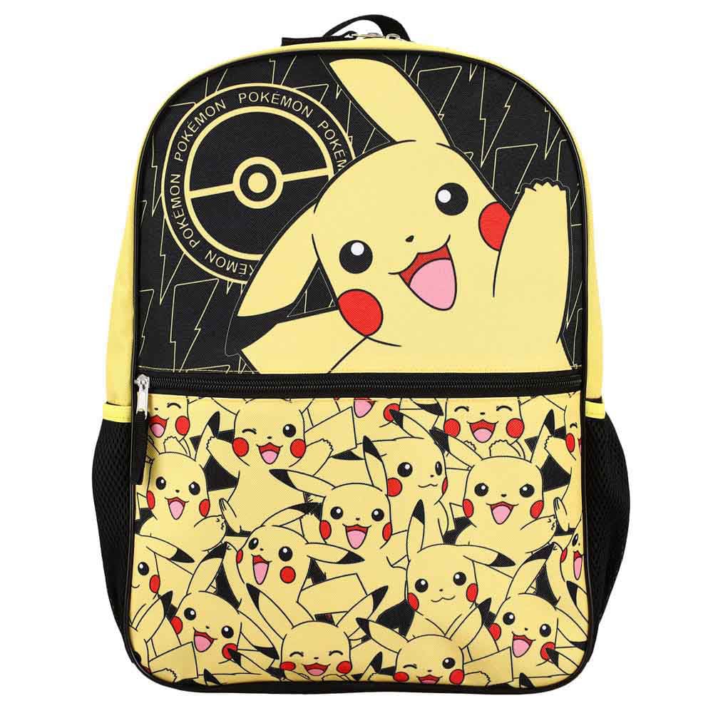 16 Pokemon Pikachu Hooded Kids Backpack - Backpacks