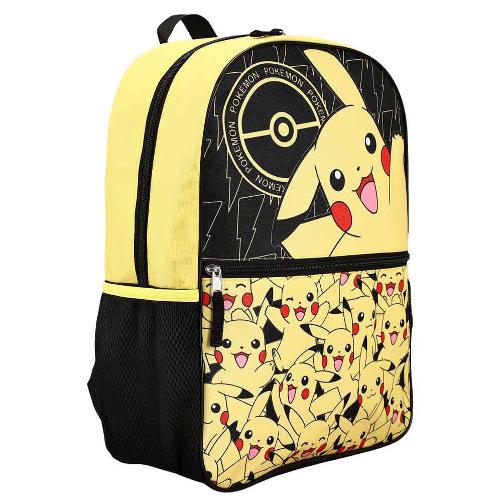 16 Pokemon Pikachu Hooded Kids Backpack - Backpacks