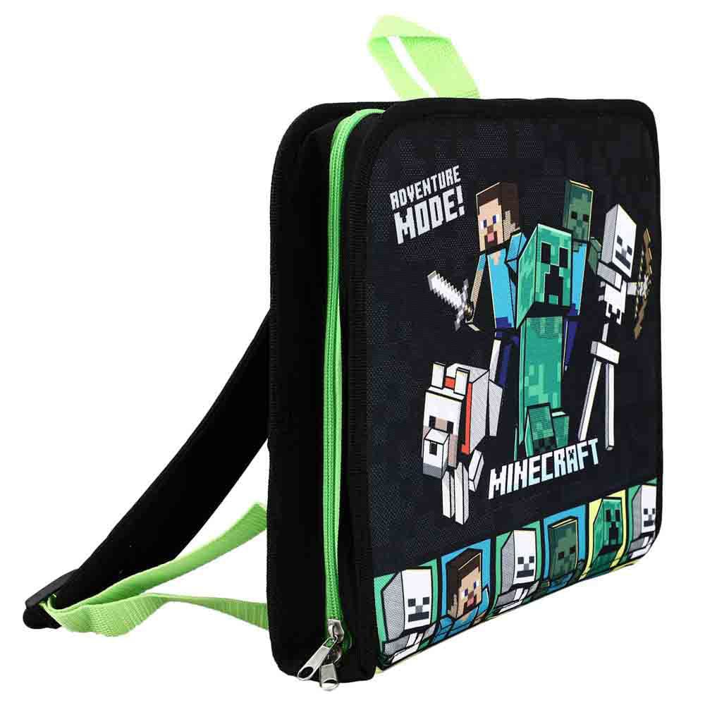 12 Minecraft Creeper Kids Hanging Tablet Display Backpack - 