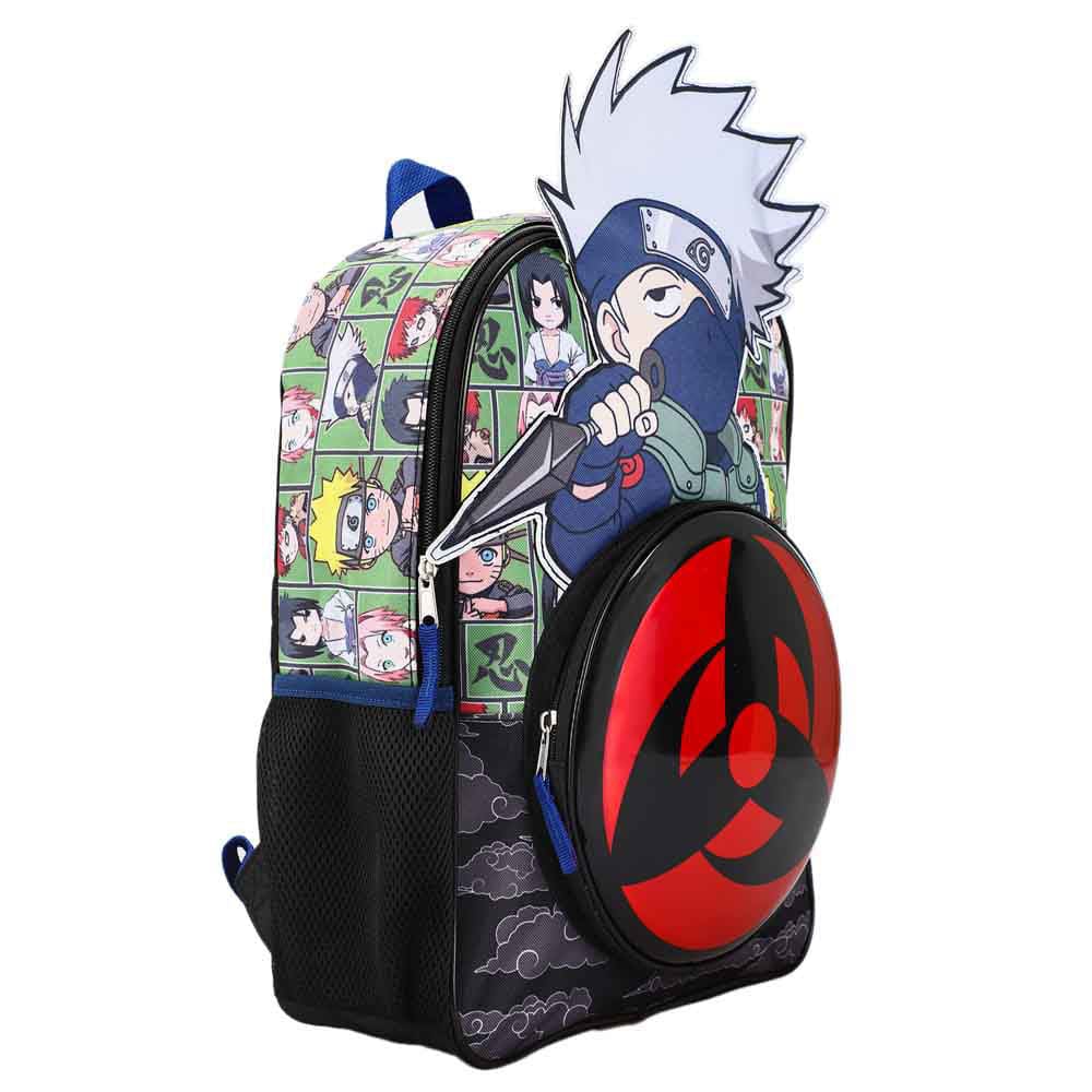 16 Naruto Kakashi Die Cut Kids Backpack - Backpacks