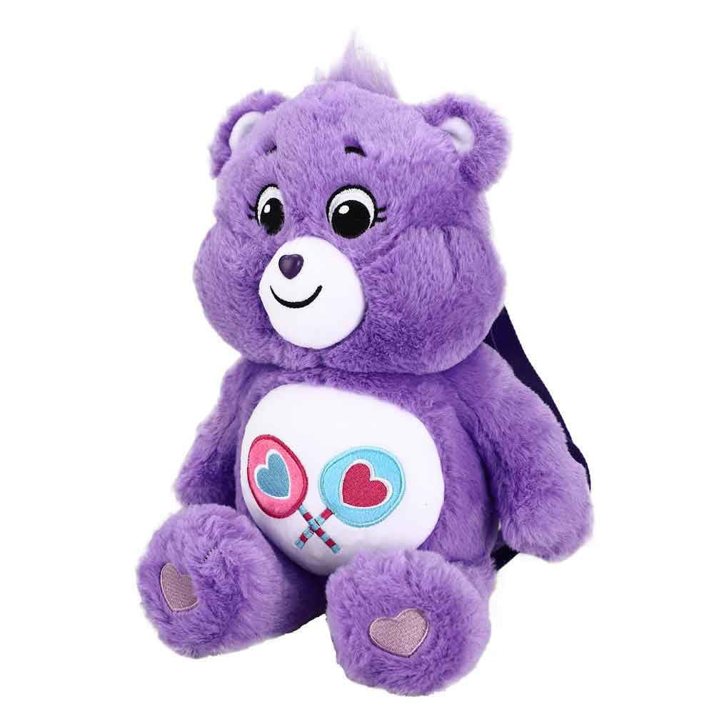 14 Care Bears Share Bear Youth Plush Backpack - Backpacks
