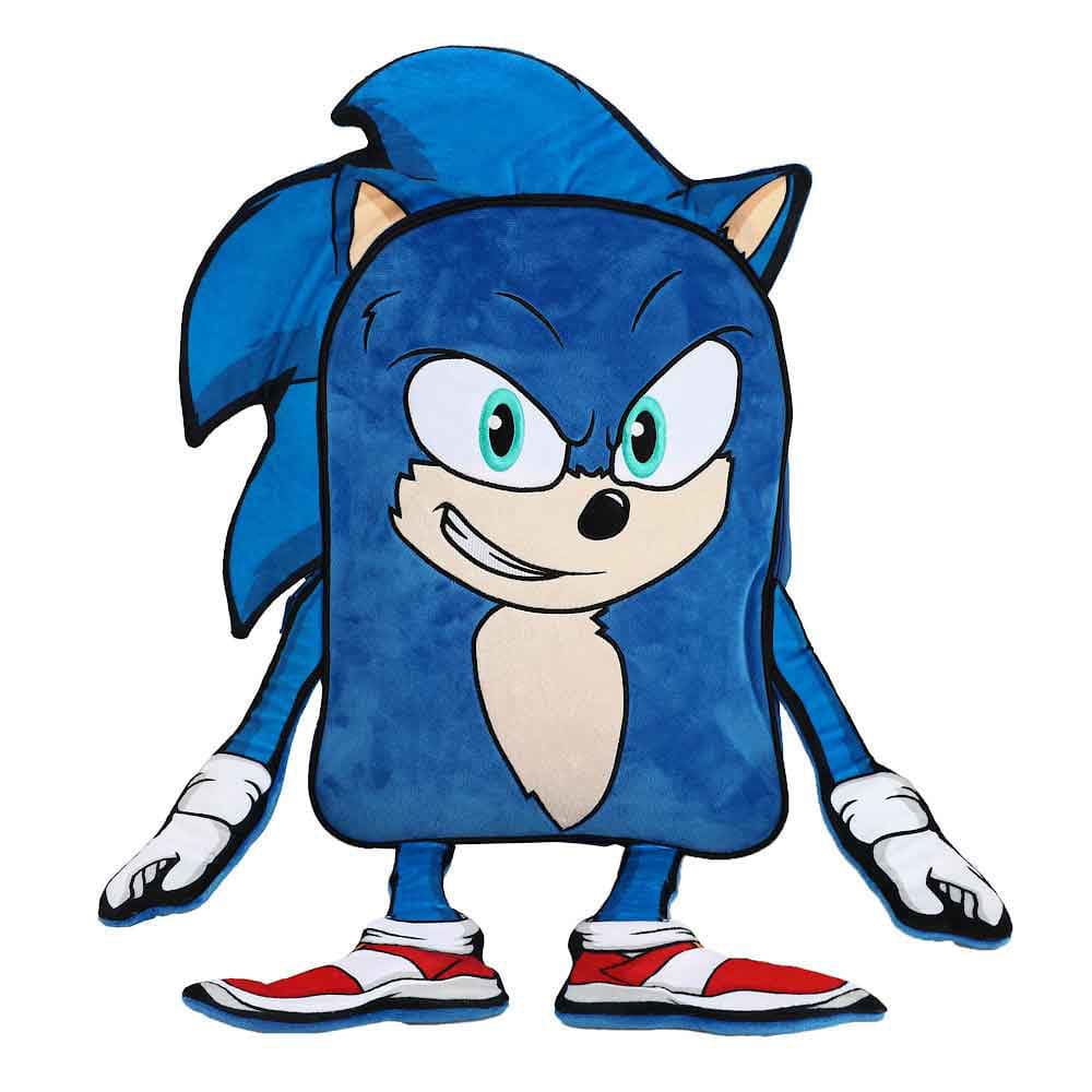 17 Sonic The Hedgehog 2 Youth Plush Backpack - Backpacks