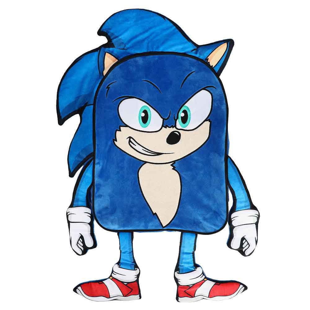 17 Sonic The Hedgehog 2 Youth Plush Backpack - Backpacks