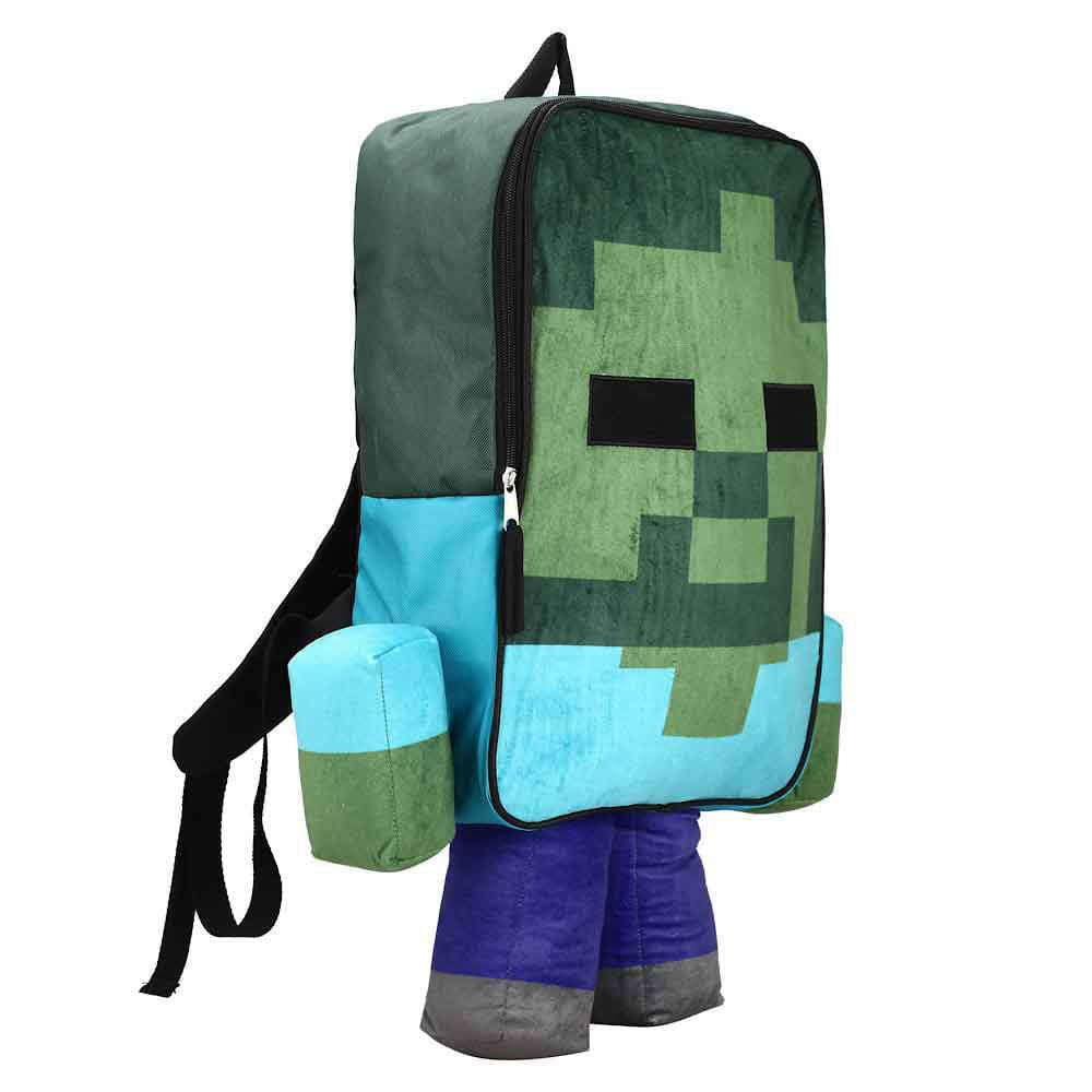 17 Minecraft Creeper Youth Plush Backpack - Backpacks