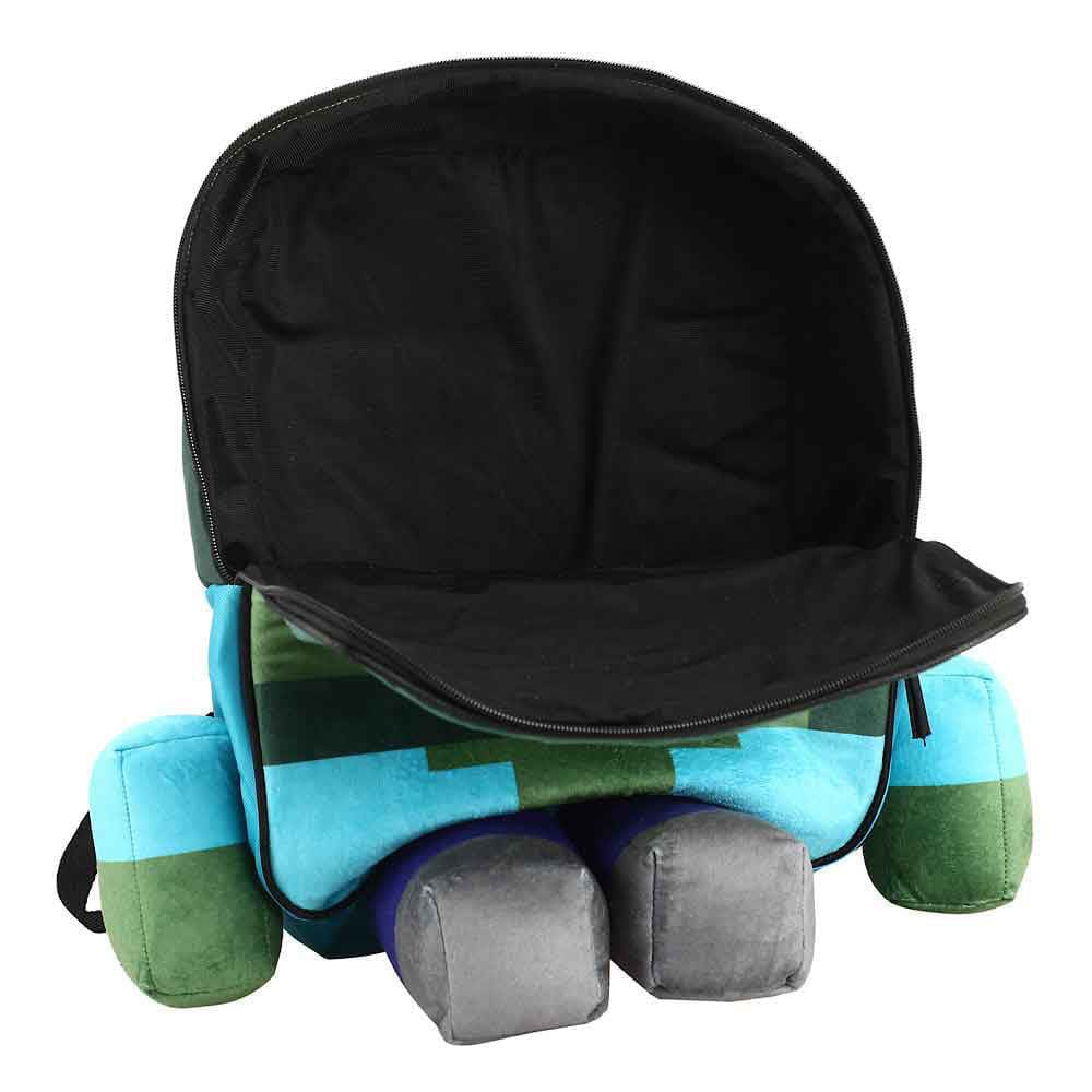 17 Minecraft Creeper Youth Plush Backpack - Backpacks