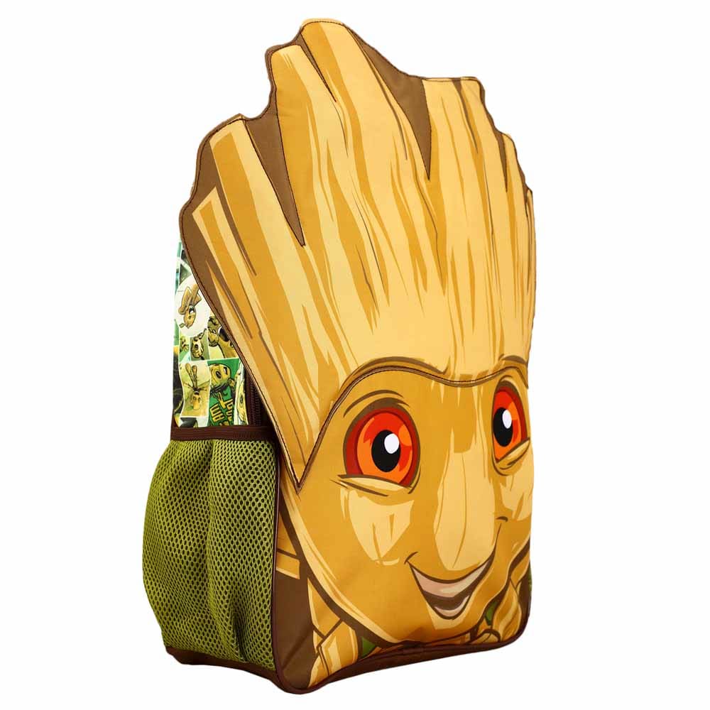 16 Marvel Guardians of the Galaxy Groot Big Face Backpack -