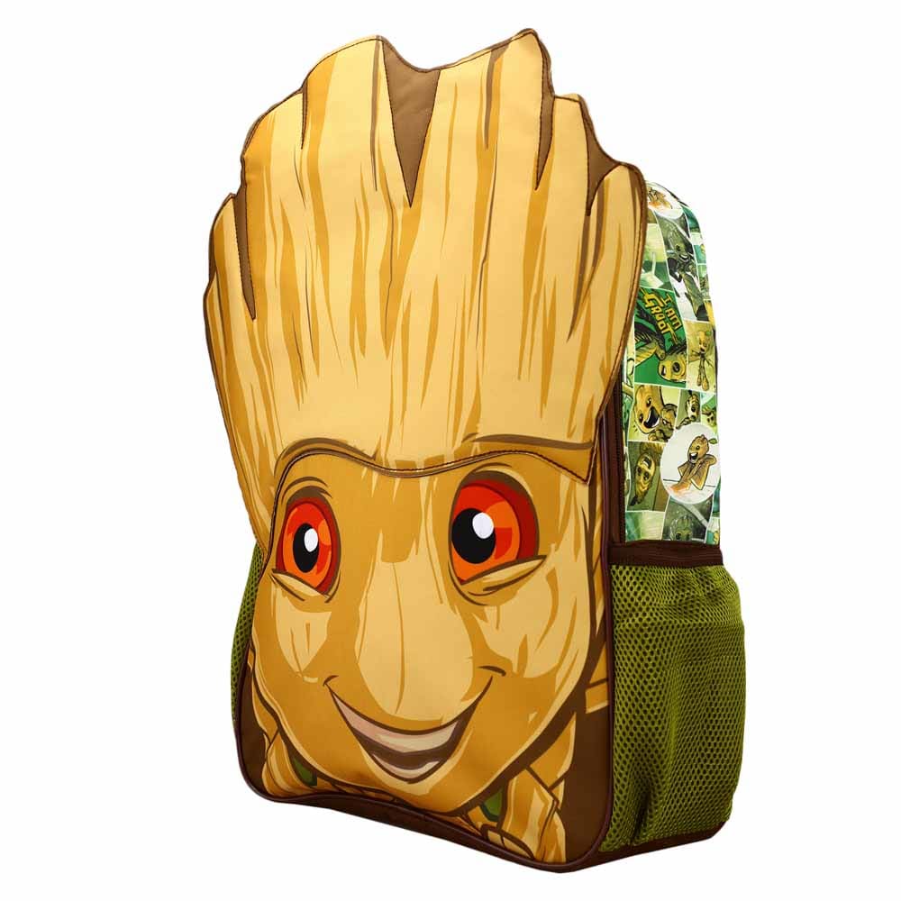 16 Marvel Guardians of the Galaxy Groot Big Face Backpack -