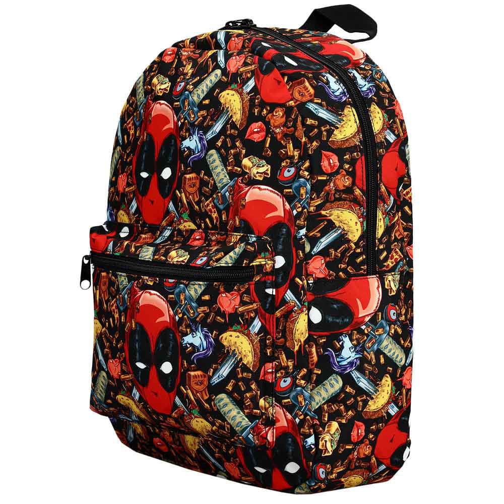 17 Marvel Deadpool Junk Food Aop Backpack - Backpacks