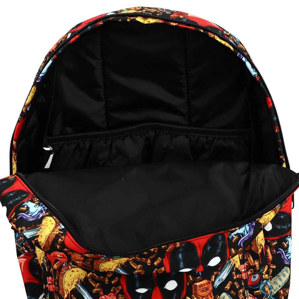 17 Marvel Deadpool Junk Food Aop Backpack - Backpacks