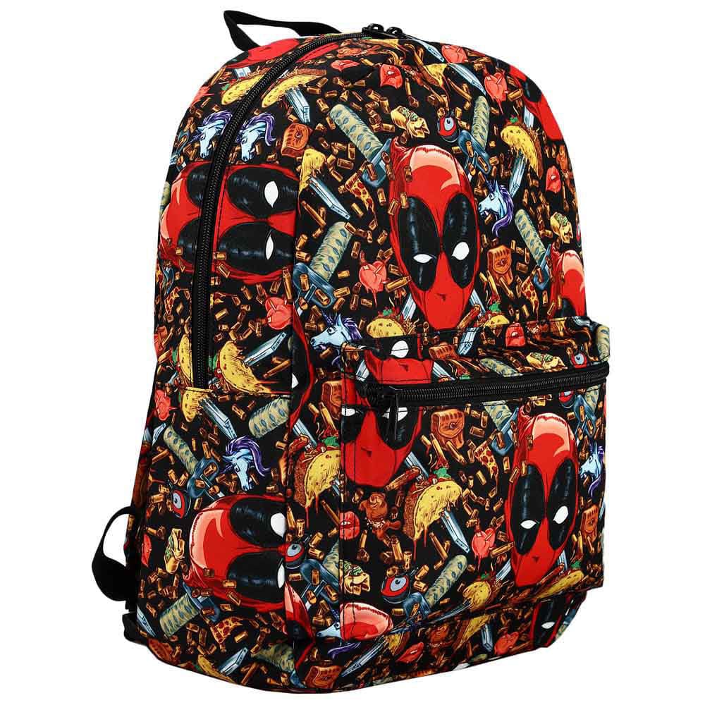 17 Marvel Deadpool Junk Food Aop Backpack - Backpacks