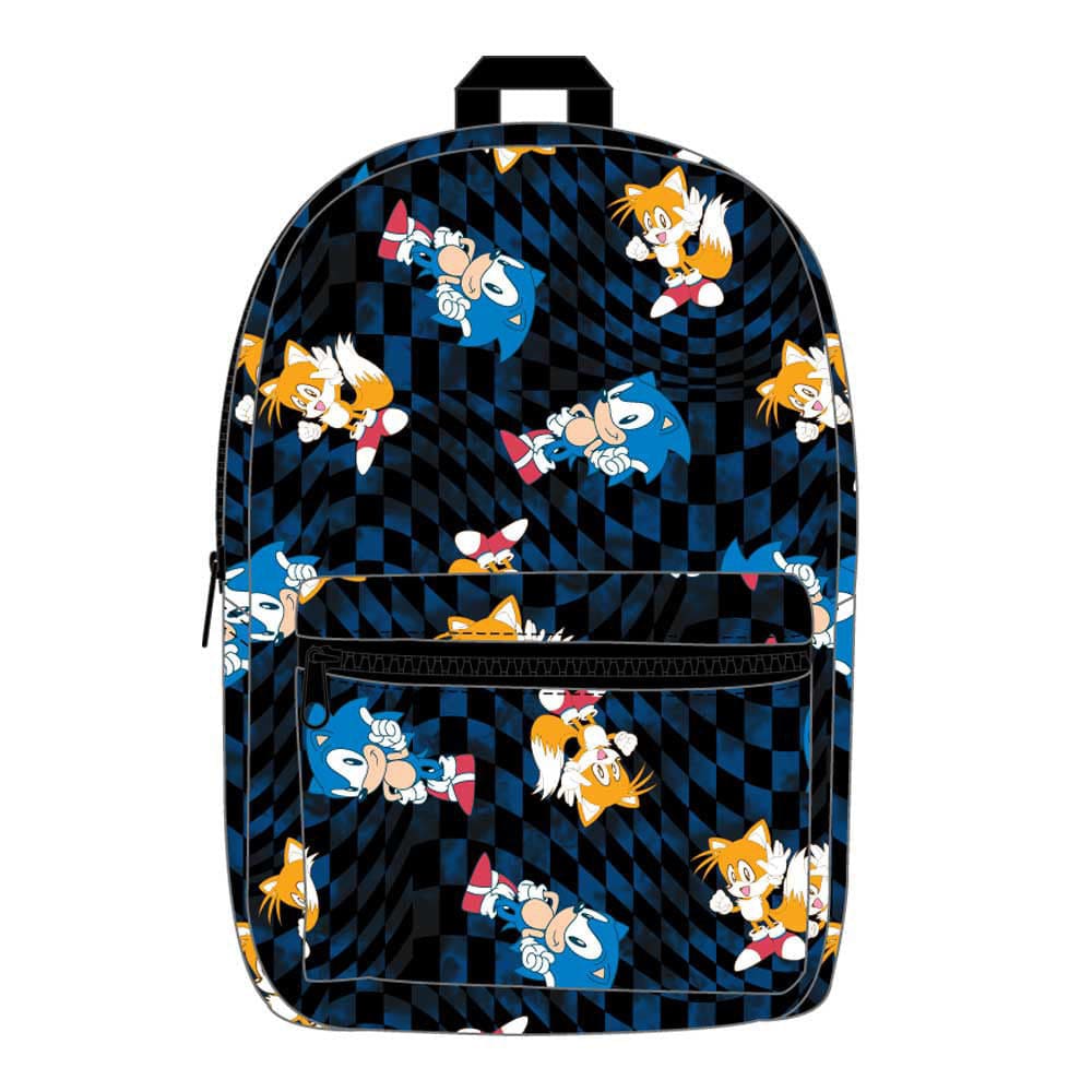 17 Sonic The Hedgehog Sublimated Laptop Backpack - Backpacks