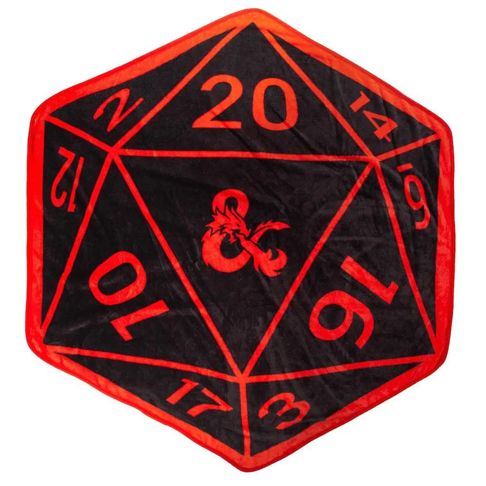 52 x 60 Dungeons & Dragons Dice Shaped Fleece Throw Blanket 