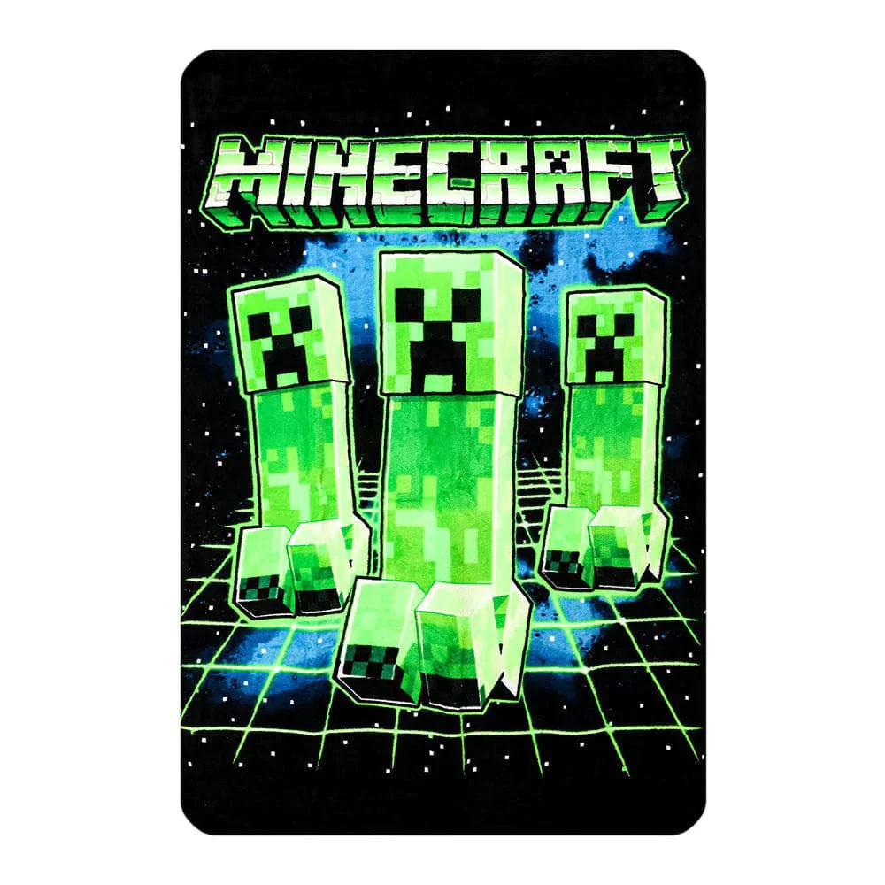 48 x 60 Minecraft Creeper Fleece Throw Blanket - Throw 