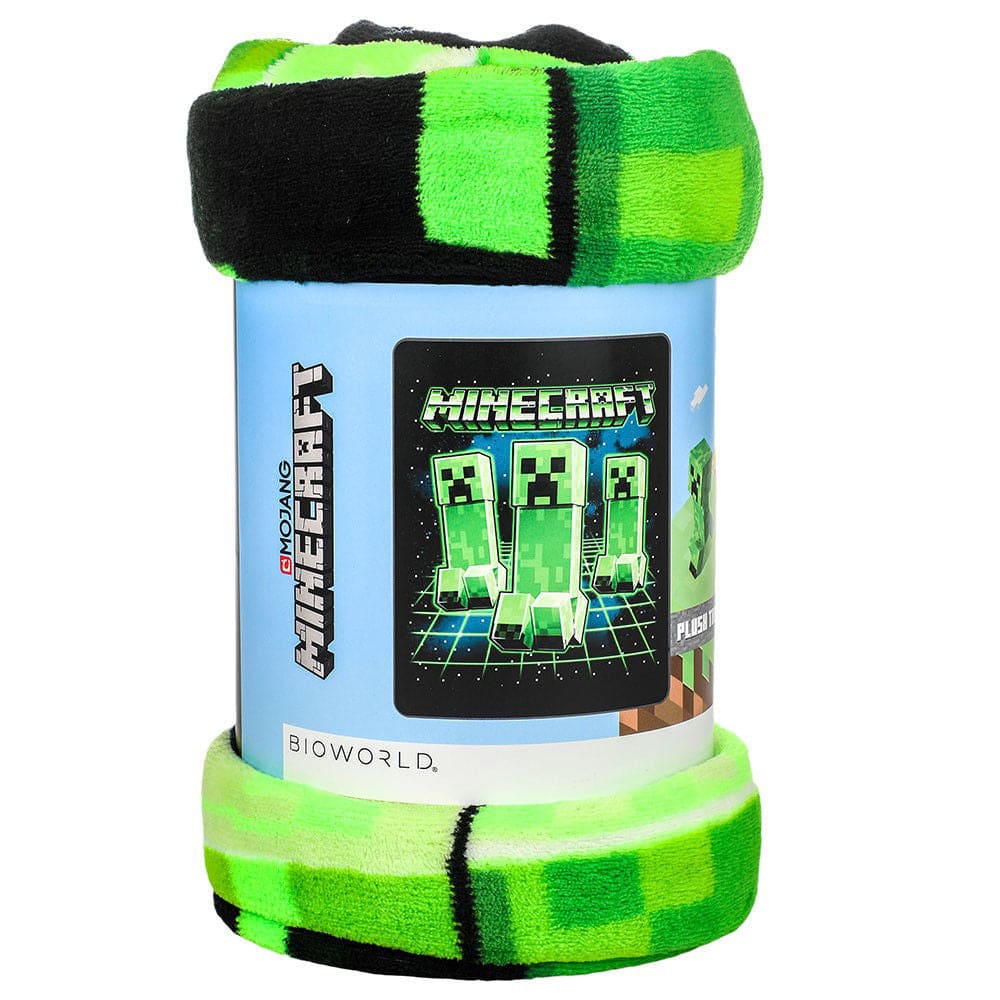 48 x 60 Minecraft Creeper Fleece Throw Blanket - Throw 