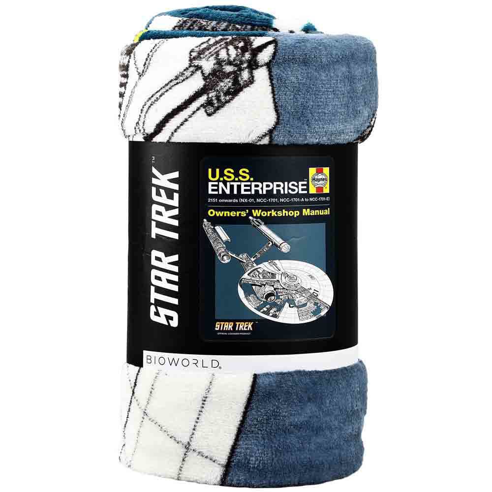 48 x 60 Star Trek Enterprise Owners Manual Fleece Throw 