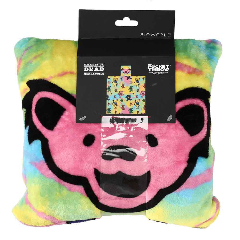 12.5 x 50 Grateful Dead Dancing Bears Fleece Pocket Throw 