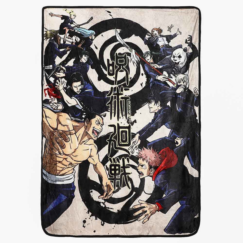 48 x 60 Jujutsu Kaisen Characters Fleece Throw Blanket - 