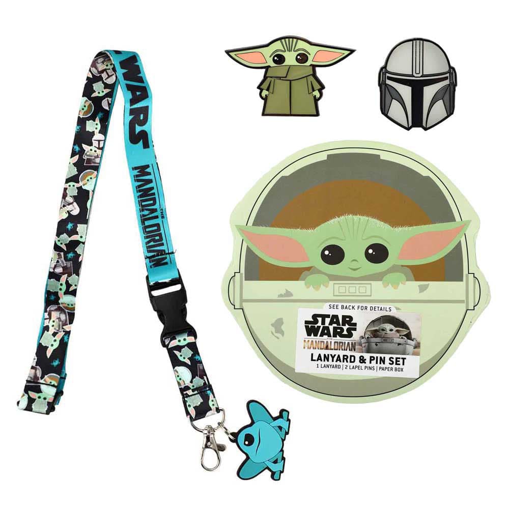 Star Wars The Mandalorian Grogu Lapel Pins & Lanyard Box Set