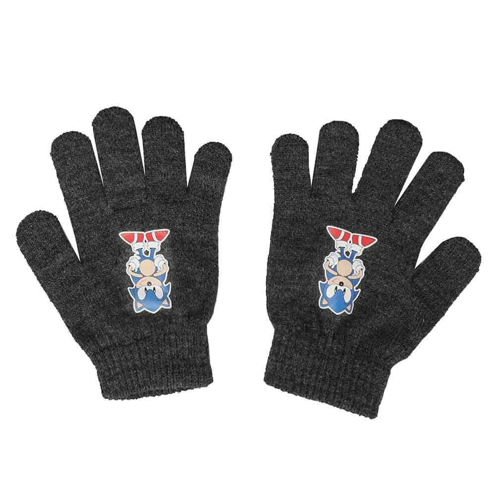 3 Piece Sonic The Hedgehog Youth Beanie Scarf & Gloves Combo