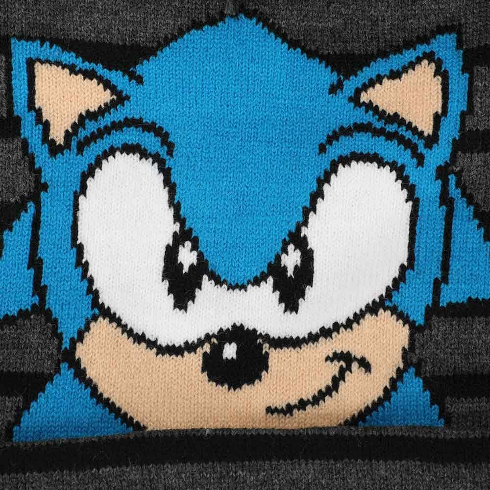 3 Piece Sonic The Hedgehog Youth Beanie Scarf & Gloves Combo