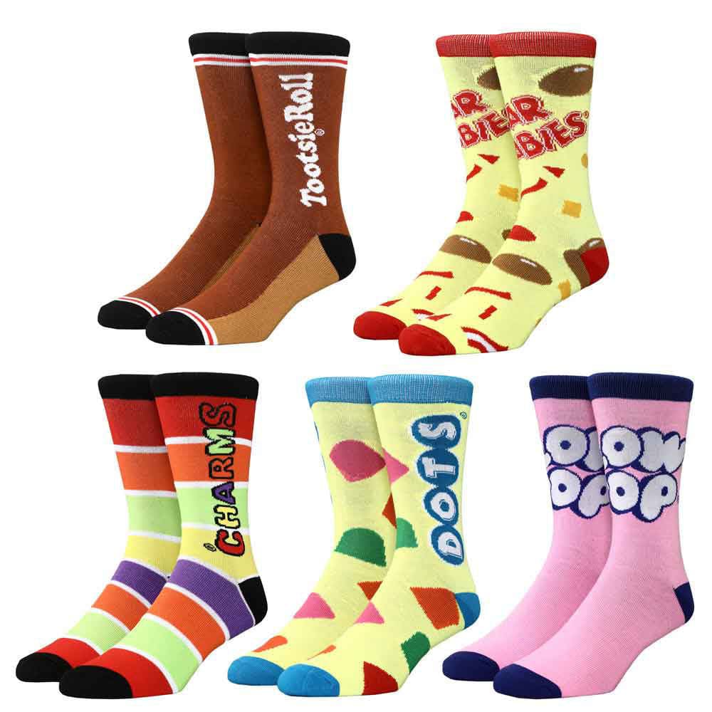 Assorted Candy 5 Pair Crew Socks - Socks