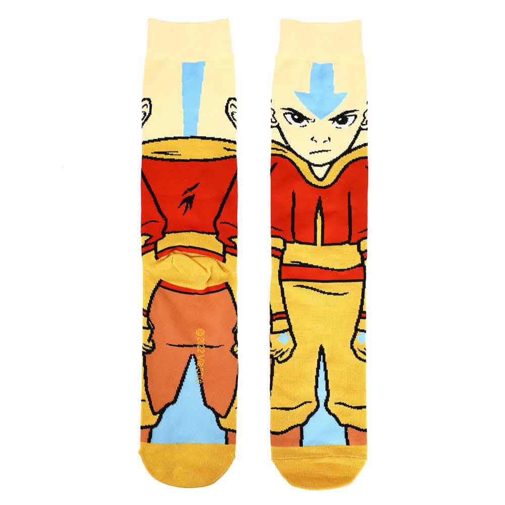 Avatar The Last Airbender Aang Appa & Zuko 3 Pair Crew Socks