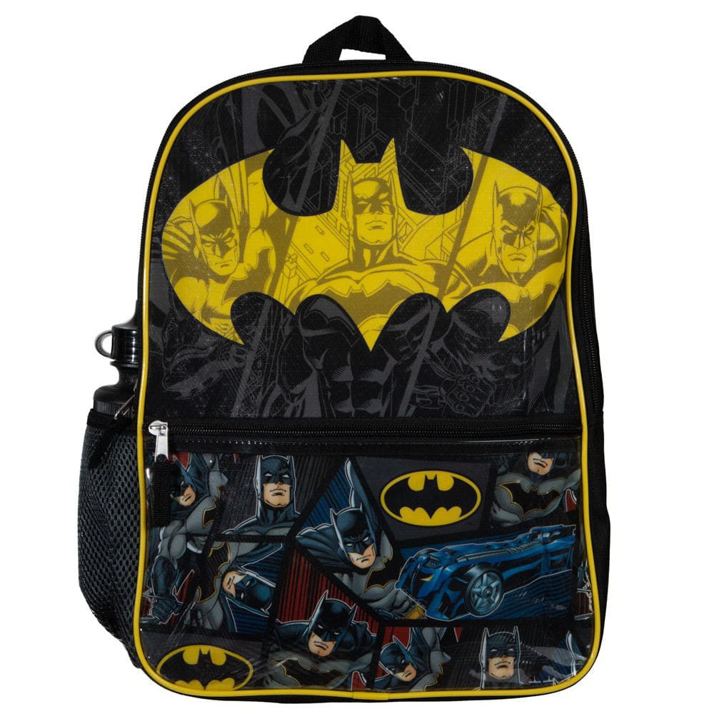 16 DC Comics Batman Backpack (5 Piece Set) - Backpacks