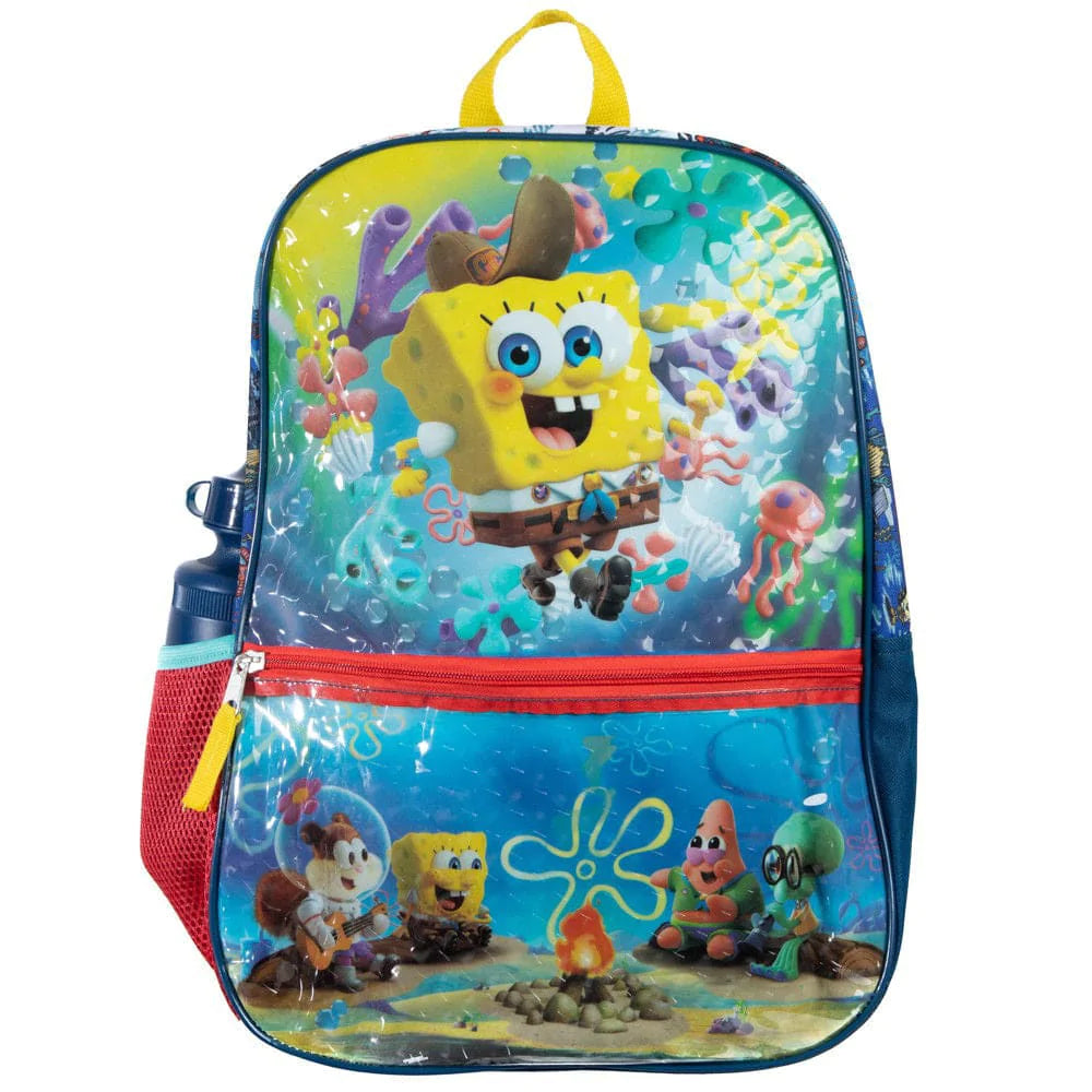 16 Spongebob Movie Backpack (5 Piece Set) - Backpacks