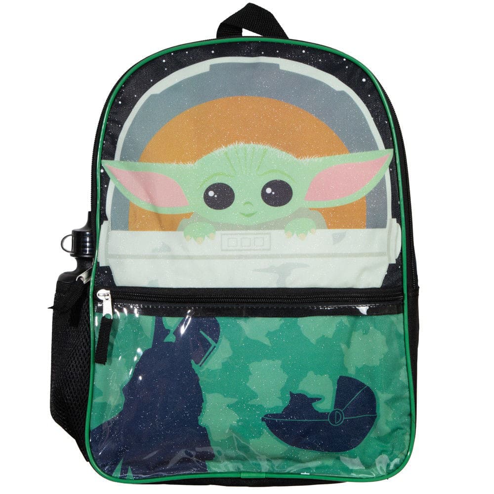 16 Star Wars The Mandalorian Grogu Backpack (5 Piece Set) - 