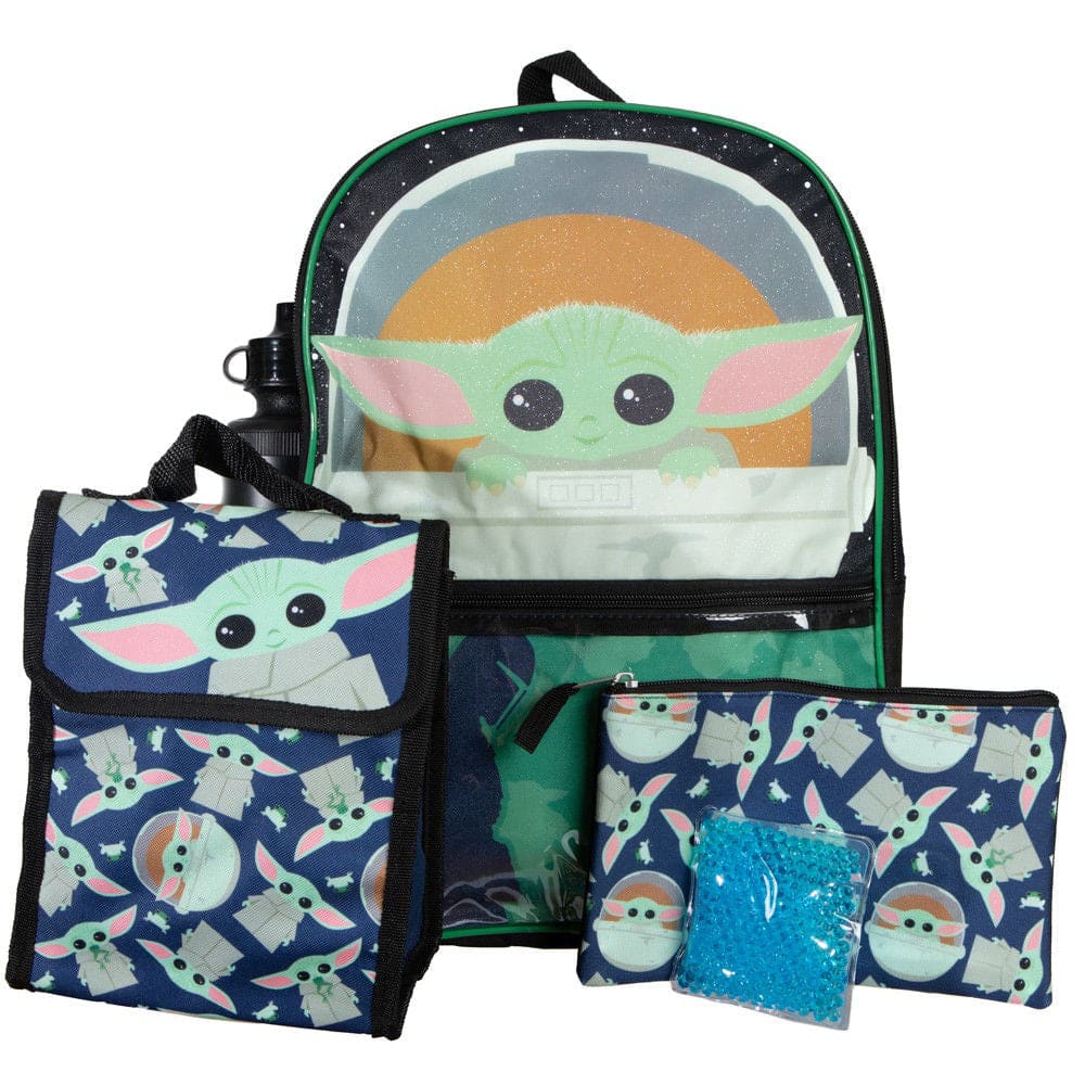 16 Star Wars The Mandalorian Grogu Backpack (5 Piece Set) - 