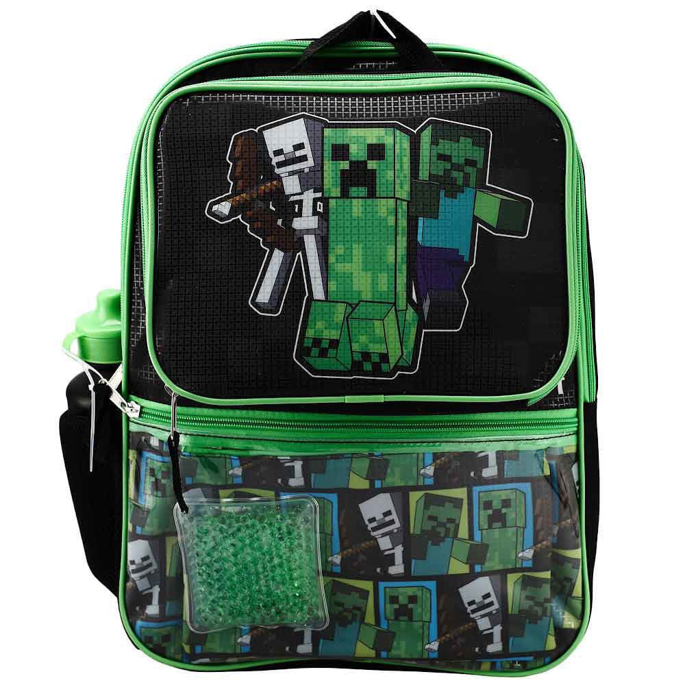16 Minecraft Creeper Backpack (5 Piece Set) - Backpacks