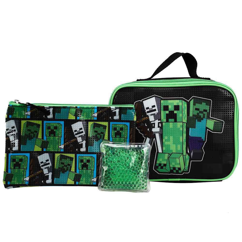 16 Minecraft Creeper Backpack (5 Piece Set) - Backpacks
