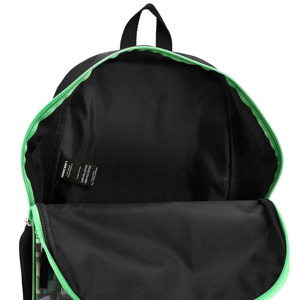 16 Minecraft Creeper Backpack (5 Piece Set) - Backpacks