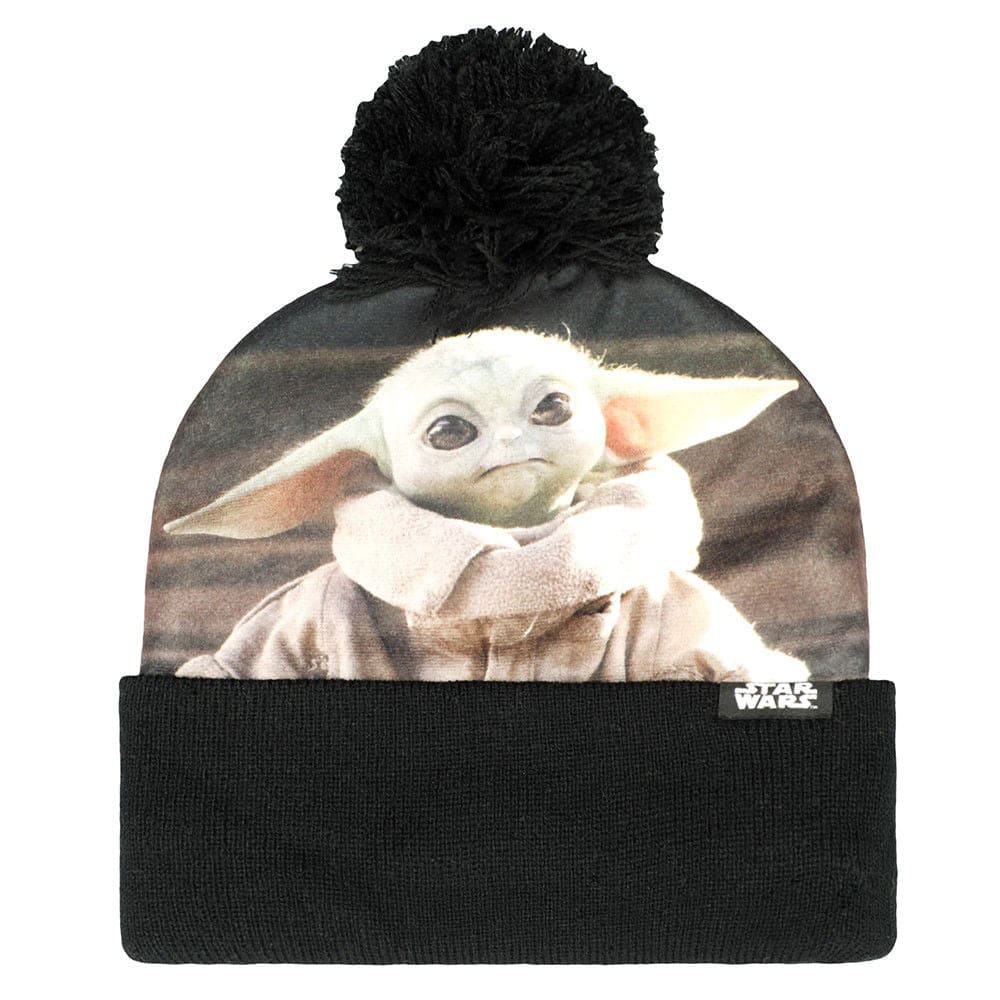 Star Wars The Mandalorian Grogu Sublimated Pom Cuff Beanie -