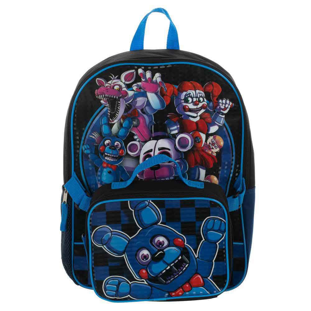Five Nights Of Freddy Backpack With Lunch Kit - Backpacks