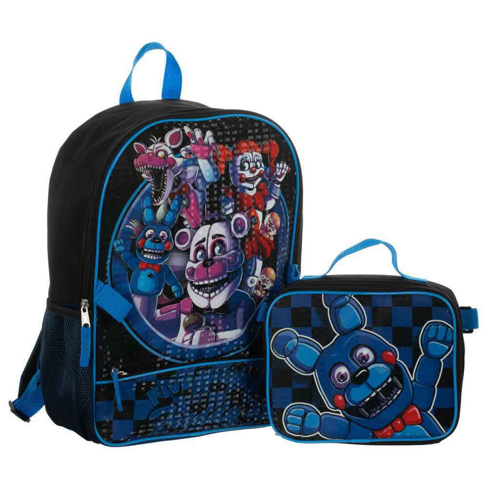 Five Nights Of Freddy Backpack With Lunch Kit - Backpacks