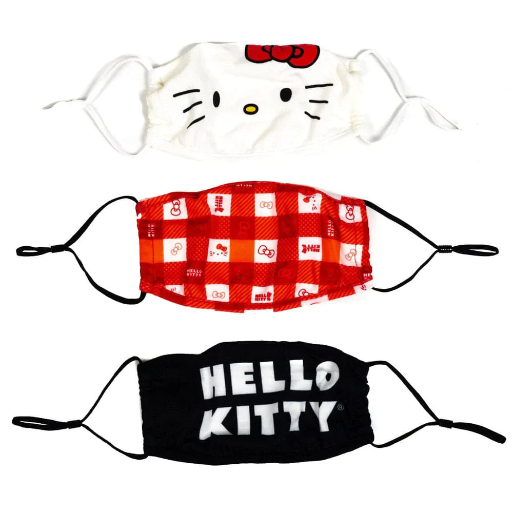 Hello Kitty Adjustable Face Covers (Pack of 3) - Face 
