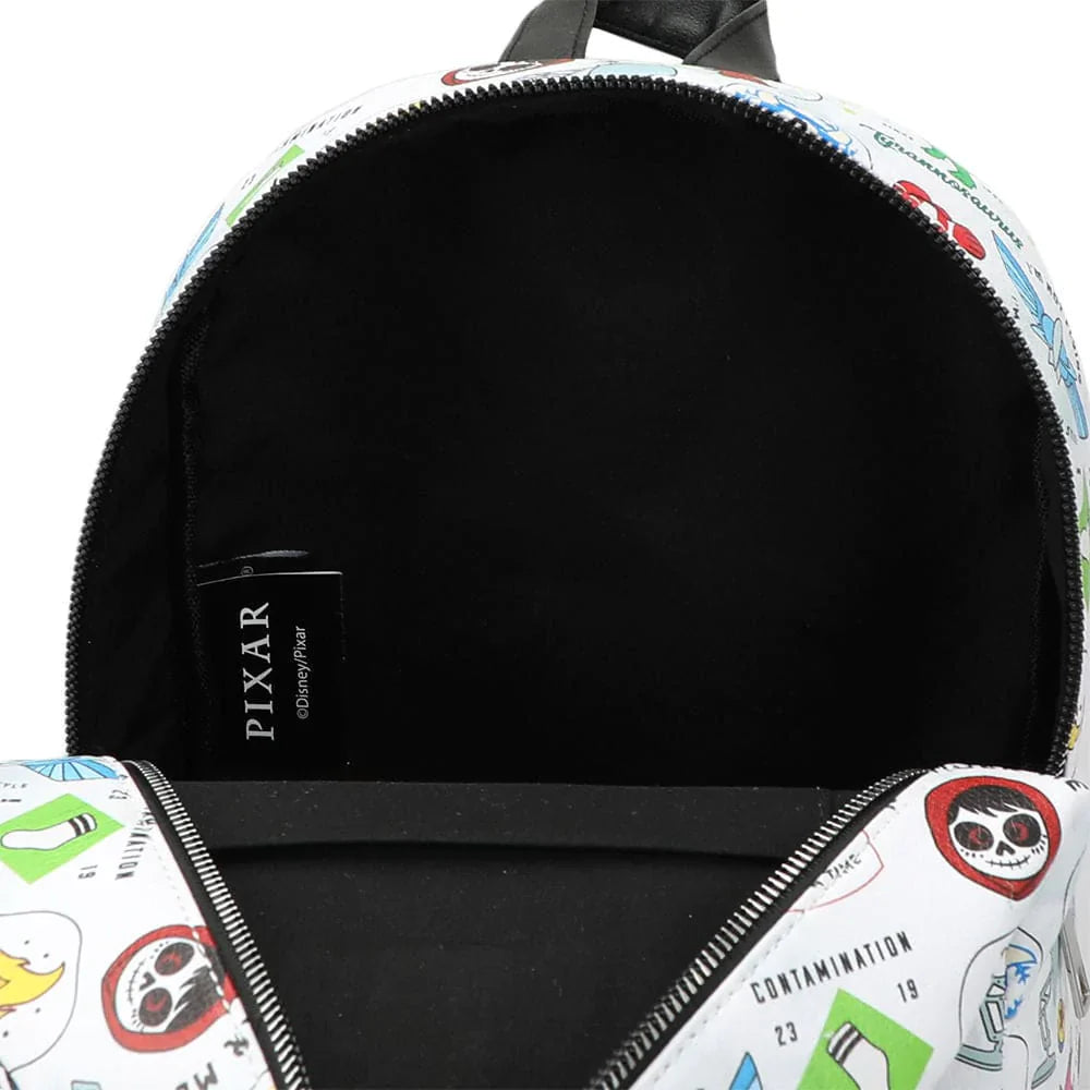 11 Disney Pixar Icon Toss Aop Print Mini Backpack - 