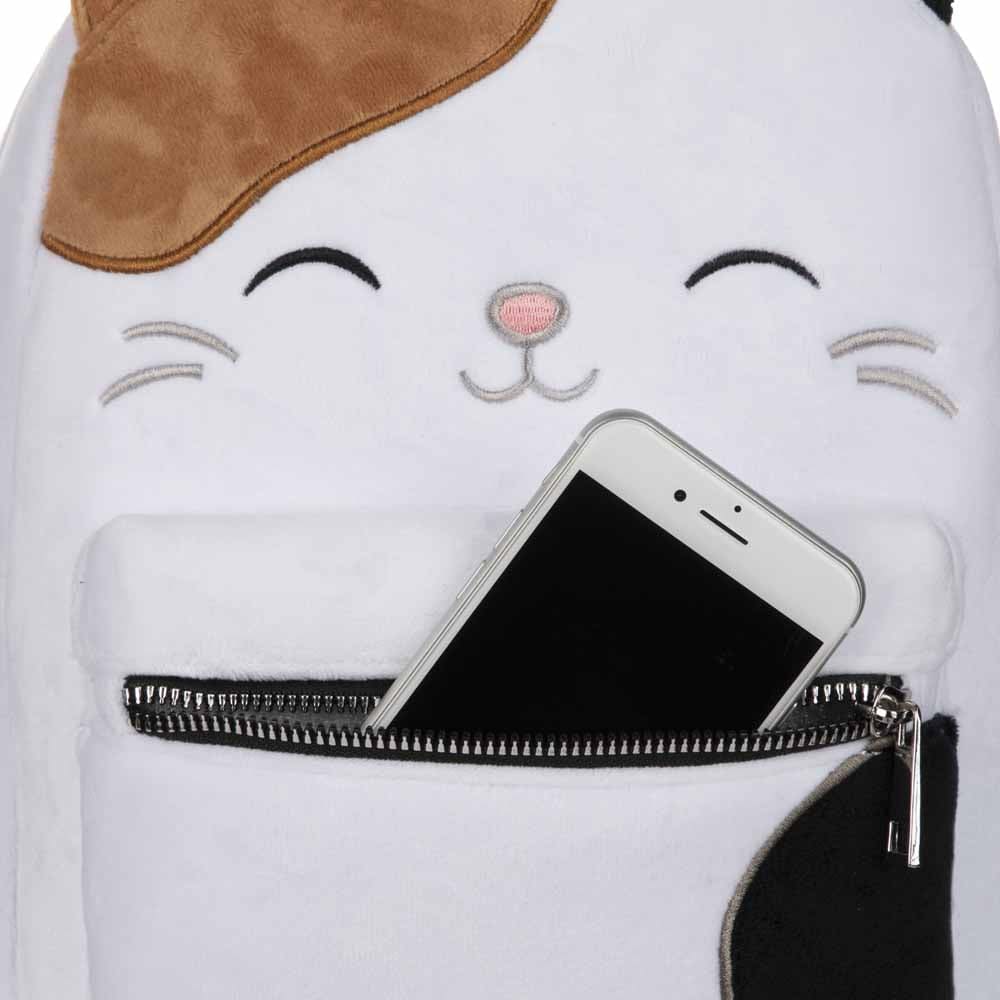 11 Squishmallows Cam The Cat 3D Faux Fur Backpack - 