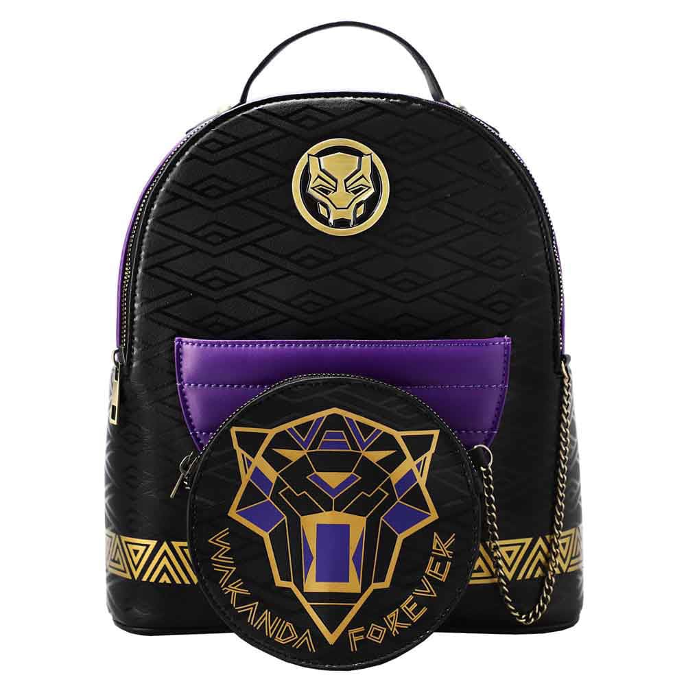 11 Marvel Black Panther Wakanda Forever Mini Backpack & Coin