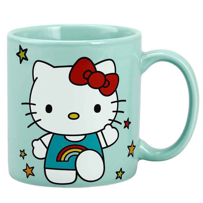 14 oz Hello Kitty Ceramic Mug - Home Decor - Mugs Coffee 