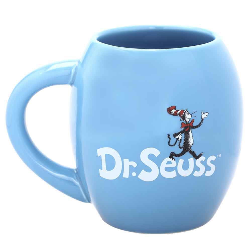 18 oz Dr. Seuss Cat In The Hat Oval Ceramic Mug - Home Decor