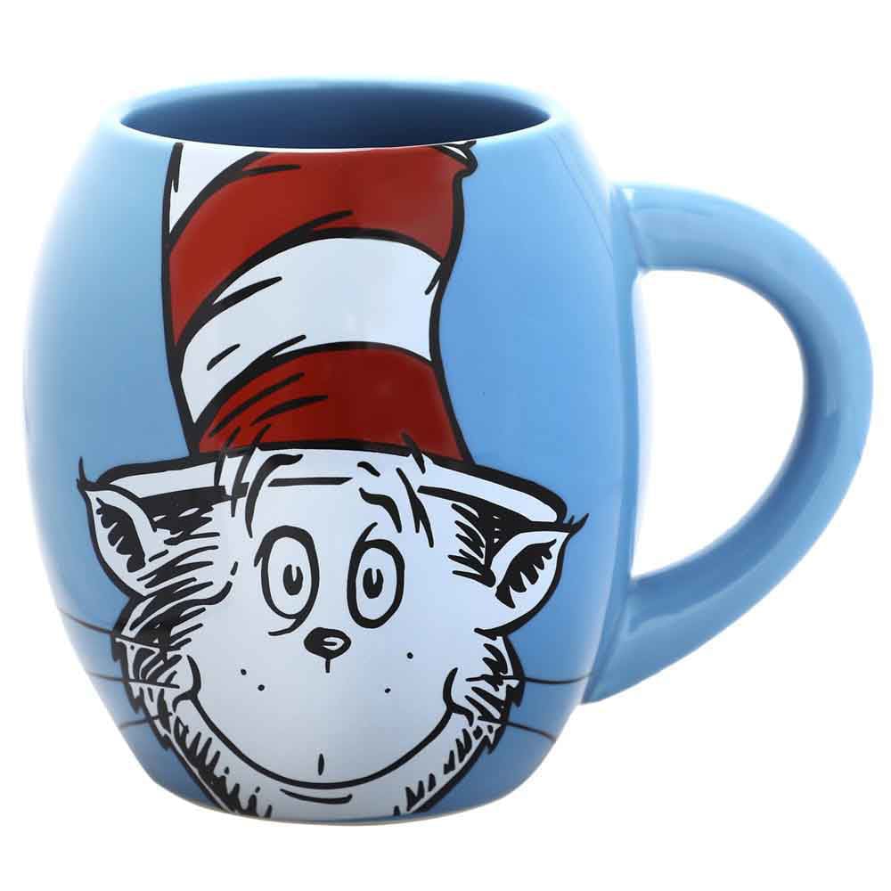 18 oz Dr. Seuss Cat In The Hat Oval Ceramic Mug - Home Decor