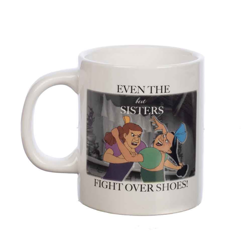 16 oz Disney Meme Sisters Fight Ceramic Mug - Home Decor - 
