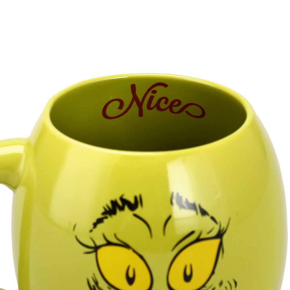18 oz The Grinch Big Face Naughty or Nice Ceramic Coffee Mug