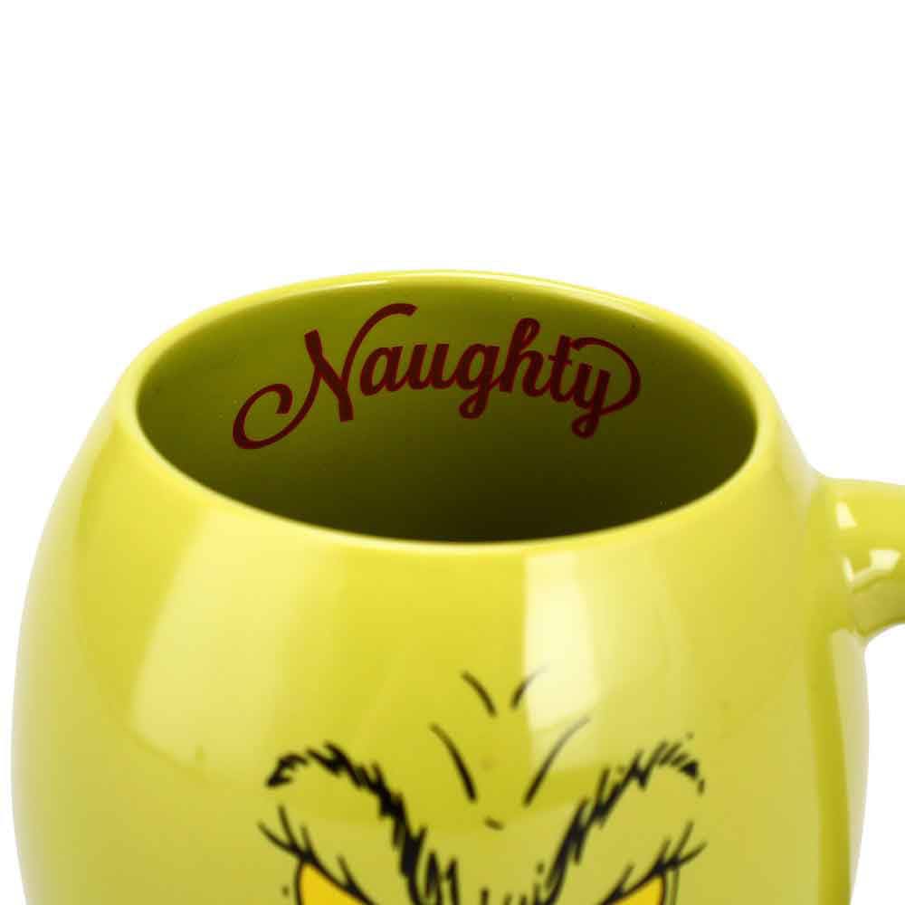 18 oz The Grinch Big Face Naughty or Nice Ceramic Coffee Mug