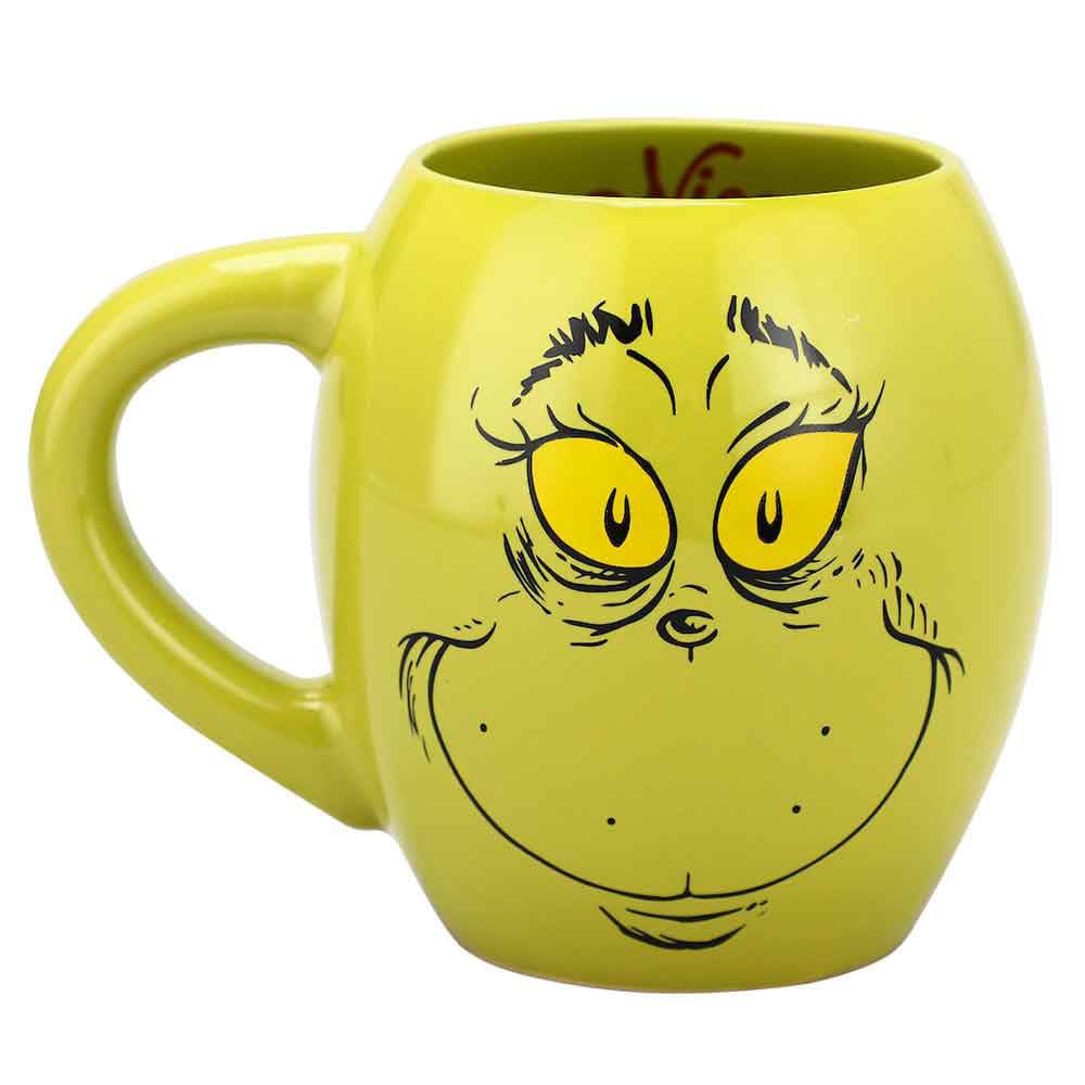 18 oz The Grinch Big Face Naughty or Nice Ceramic Coffee Mug