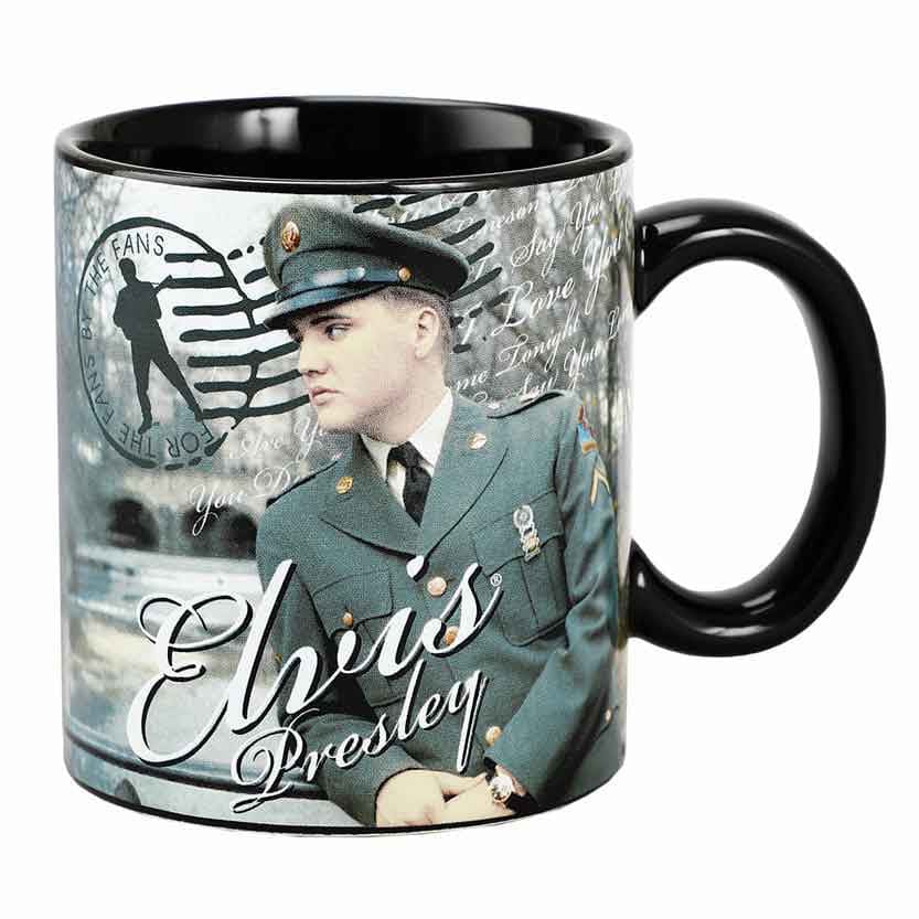 16 oz Elvis Presley For The Fans Ceramic Mug - Home Decor - 