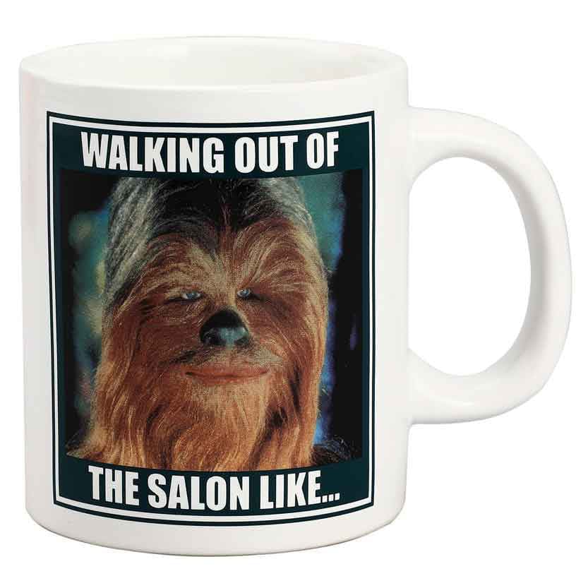 16 oz Star Wars Chewbacca Meme Ceramic Mug - Home Decor - 